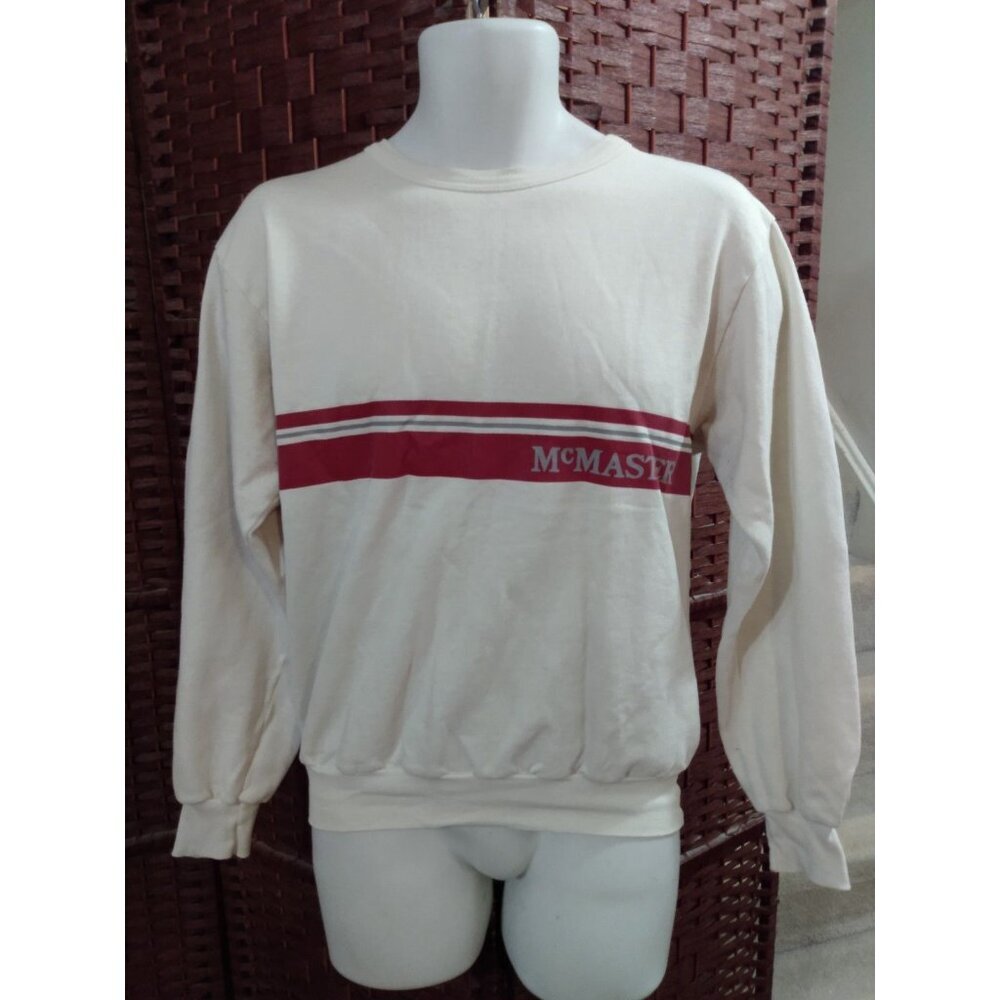 Vintage McMaster University Sweatshirt 80s 90s Adult Large Retro Ontario Canada